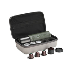 Outin Traveler Espresso Gift Set, Forest Green, parts and accessories