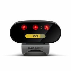 SunBooster SLS2000 near-infrared light, front view with three LEDs and display